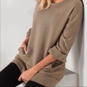 Soft Surroundings Peruvian Pullover Ruffle Pockets